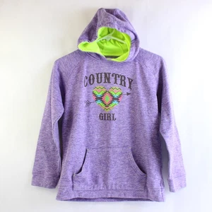 Coconut Creek Purple Country Girl Graphic Hoodie Girls' Large - Picture 1 of 5
