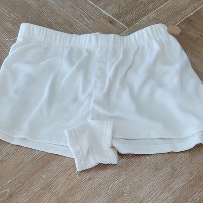 РОЗОВЫЙ Victoria's Secret слоновой кости флис пижамы шорты Loungewear XXL новый с Ярлыками - Изображение 1 из 4