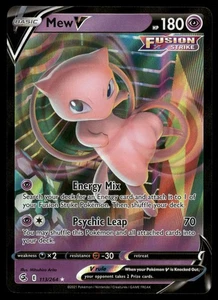 Juego de cartas coleccionables Pokémon Mew V SWSH08: Fusion Strike 113/264 - Imagen 1 de 2