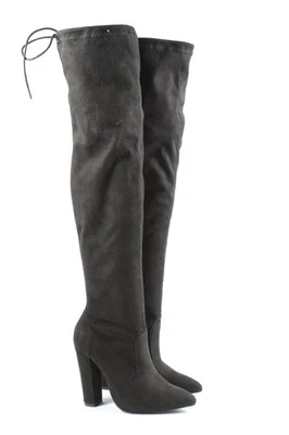 JUSTFAB Bottes à tige large Dames Botte haute T EU 37 noir style festif - Photo 1/4