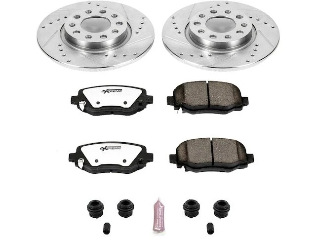 Kit de pastillas de freno trasero y rotor para Chrysler 200 2015-2017 2016 QB915QG Foto 1 de 1