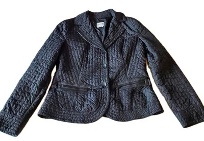 Chaqueta negra acolchada ligera Armani Collezioni para mujer Eur 46 EE. UU. 12* clásica  Foto 1 de 4