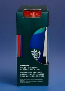 Starbucks Vacaciones Invierno 2020 Cambio de Color Reutilizable Tazas Calientes Paquete de 5 24 Onzas - Imagen 1 de 4