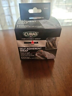 CURAD Performance Series Ironman Self-Adherent Wrap, 1 Black Roll - 2" x 5 Yards - Image 1 of 4
