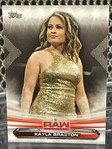 2019 Topps WWE RAW Kayla Braxton Wrestling Card #41 Diva Announcer Kayla Becker - Picture 1 of 6