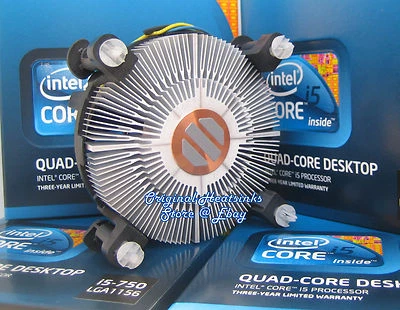 Core i5 CPU Cooler Fan for Intel i5-650 15-655 i5-660 i5-661 i5-670 i5-680 - New - Image 1 of 4