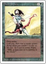 WOTC MtG 3rd Ed Elvish Archers (R) EX
