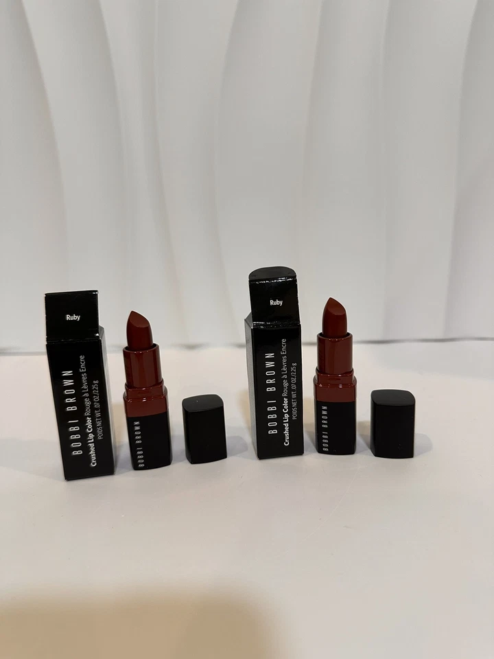 2 Bobbi Brown Crushed Lip Color Mini in Ruby