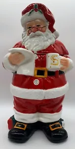 WILLIAMS SONOMA Twas the Night Before Christmas SANTA HOLIDAY COOKIE JAR *Read* - Picture 1 of 8