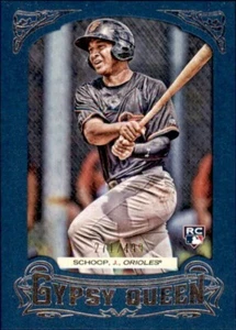 2014 Topps Gypsy Queen Framed Blue Paper #260 Jonathan Schoop /499 Orioles Card - Picture 1 of 2