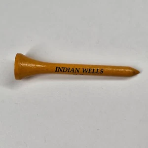 Golf Tee Indian Wells Country Club CA Vintage Wooden - Picture 1 of 6