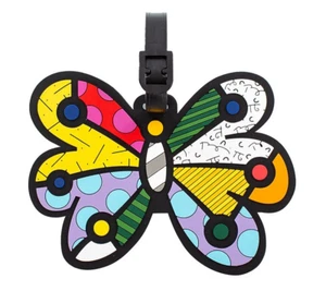 Romero Britto Heys Luggage Tag - Butterfly * NEW * SEALED - Picture 1 of 4