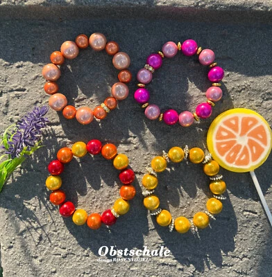 Handgefertigte Miracle Beads Polaris Perlen Armbänder 14mm bunt 3D Perlen - Bild 1 von 4