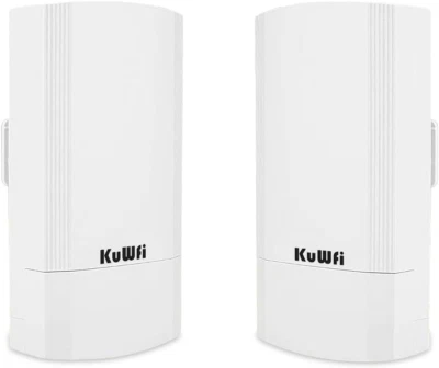 900Mbps Wireless Bridge Kit, 1KM Range, 2 Pack, PoE Ethernet Ports - Image 1 of 4