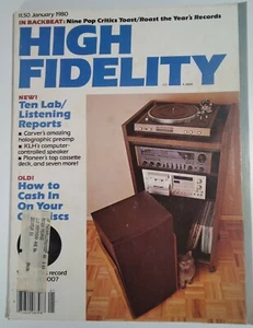 High Fidelity Magazine Vtg 1980 Original Rare KLH Pioneer Tape Vinyl SAE JVC  - Picture 1 of 12