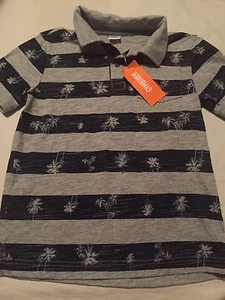 Gymboree Jawsome Boys Short Sleeve Polo Shirt Size 7 Palm Trees Nwt - Picture 1 of 1