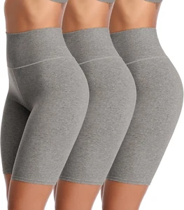 Women'S High Waisted Biker Shorts anti Chafing Cotton Slip Shorts Boy Shorts Und - Picture 1 of 12