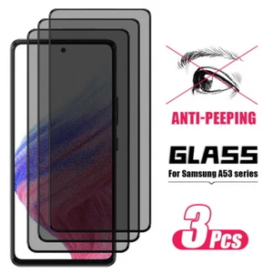 For Samsung S25 S24 FE S23 Ultra S22 S21 A52 Privacy Anti-Spy Glass Screen Cover - Picture 1 of 15