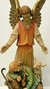 ANRI BACHLECHNER | 24 INCH GUARDIAN ANGEL FIGURINE ✪NEW✪ RARE WOOD ITALY VINTAGE - Picture 1 of 12