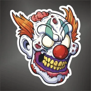 adesivo teschio clown bikers heavy metal punk moto car sticker decal calaveras - Imagen 1 de 1