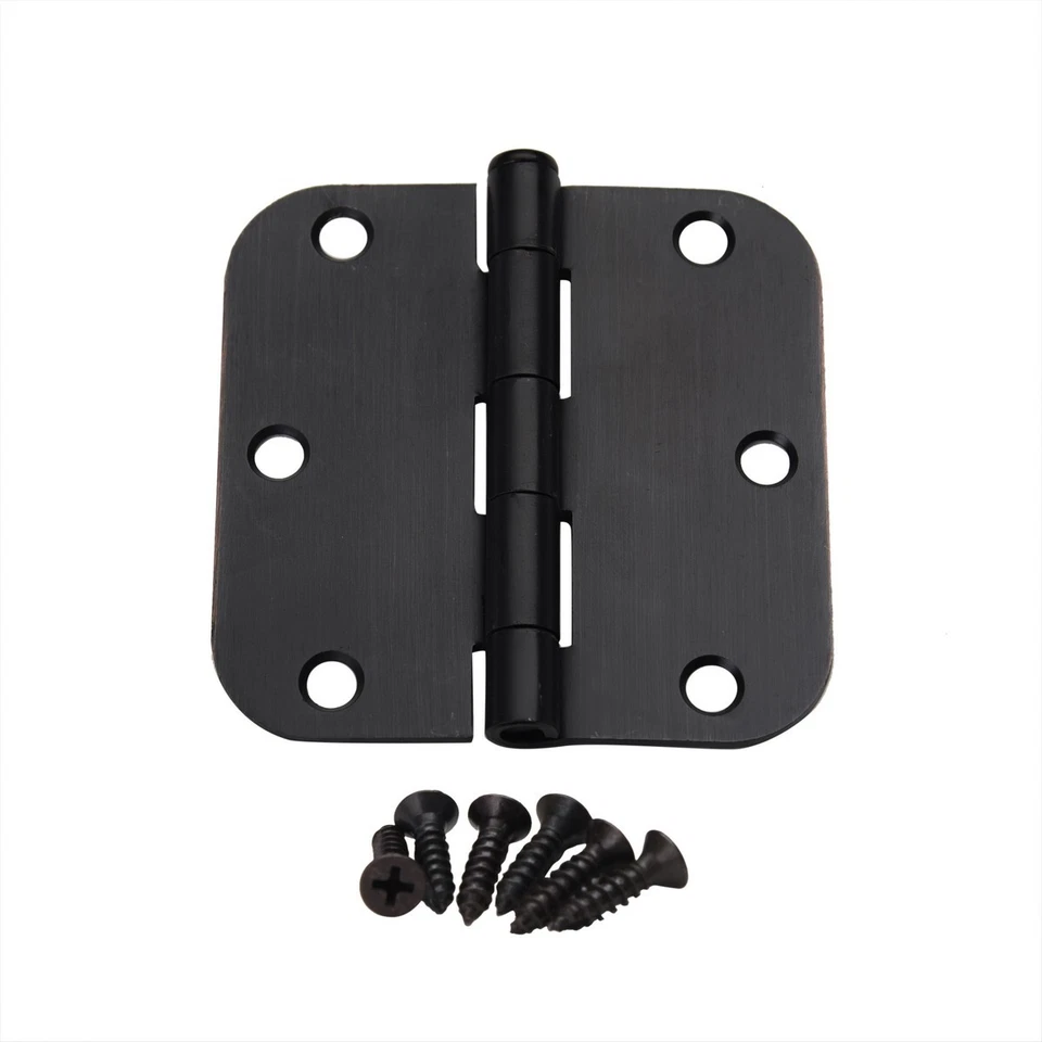 EAST WEST CONSOLIDATED 24 PCS Oil Rubbed Bronze Steel Door Hinge 3.5" 5/8 Radius Corner ORB 61973