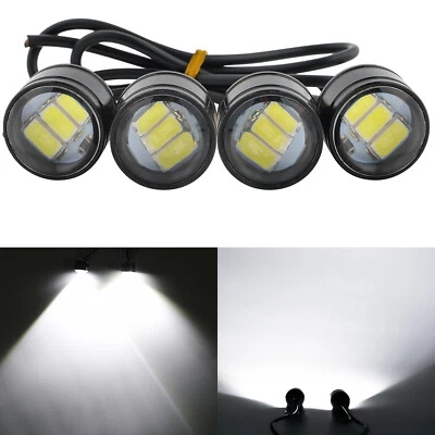 4x Motorrad LED Zusatzscheinwerfer Fahrlicht Frontscheinwerfer Nebelscheinwerfer - Bild 1 von 4