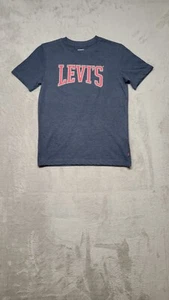 Levis Boys T shirt Short Sleeve Size M 10-12 Navy Blue - Picture 1 of 8