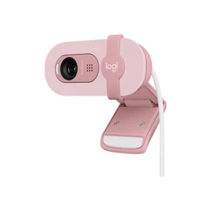 Logitech Brio 100 Webcam rosa mit Privacy Cover Mikrofon Full HD 1080p - Bild 1 von 4