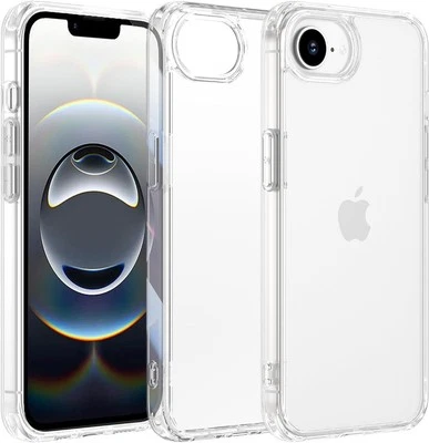 PIXFAB ARMOUR Case For Apple iPhone 16E (2025) Slim Clear Silicone Shockproof Gel Cover