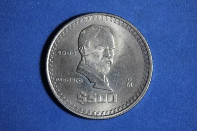 1988 Mexico 500 Pesos Copper-Nickel Coin #M24423 - Image 1 of 2