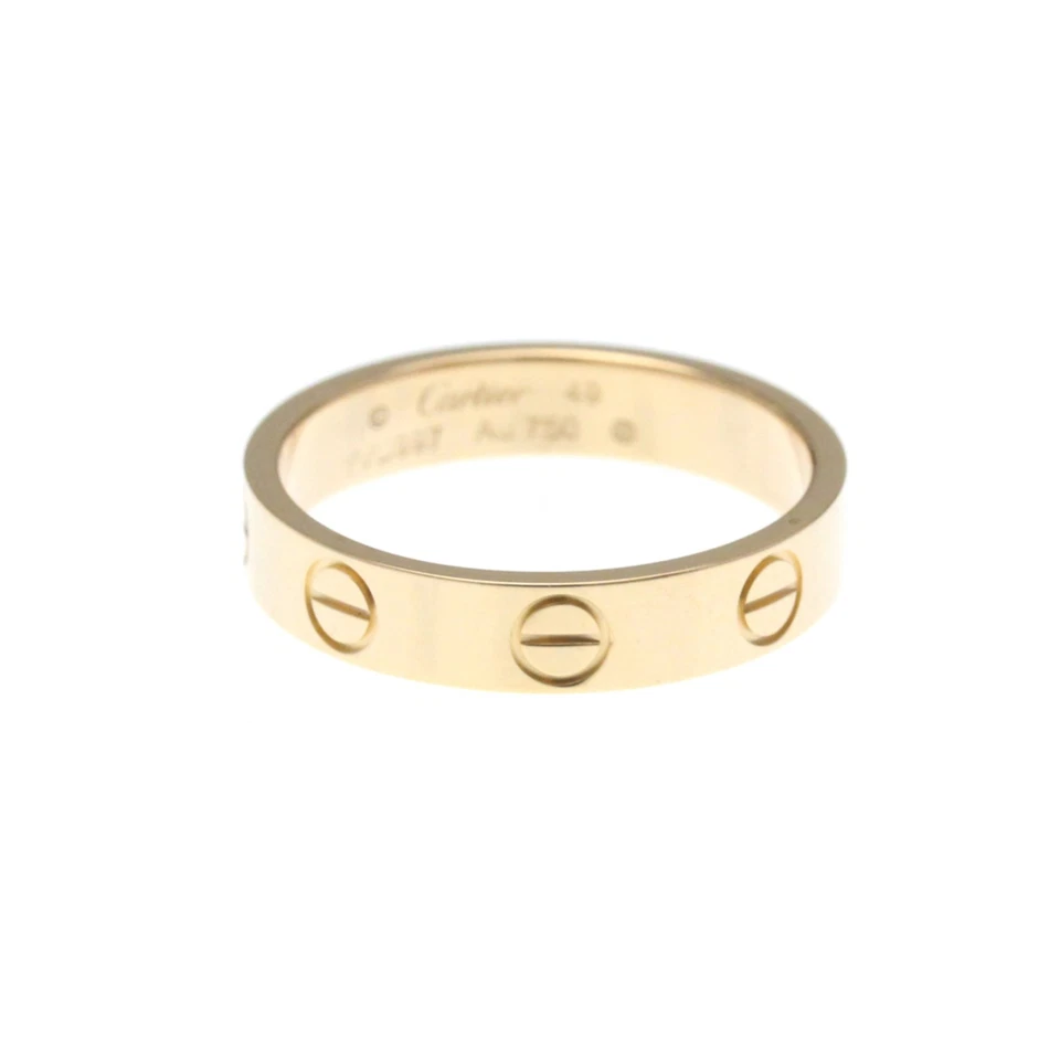 Cartier Mini Love Ring Pink Gold (18K) Fashion No Stone Band Ring ... BF586946 - Image 1 of 1