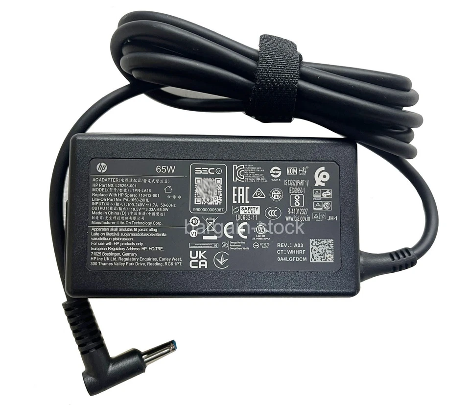 Original 19.5V 65W 3.33A AC Smart Adapter For HP L25298-001 TPN-LA16 710412-001