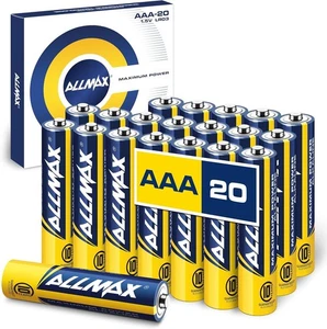 20 Triple AAA Batteries 1.5v Alkaline Battery Long-Last 10-Year Shelf Life Mouse - Picture 1 of 6
