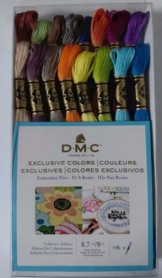 DMC 16pc EXCLUSIVE COLORS Embroidery Floss Collector's Edition 3880-3895 - Image 1 of 4