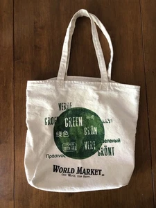 Canvas Weltmarkt Einkaufstasche 2 Henkel Zwickel 100% Baumwolle - Bild 1 von 8