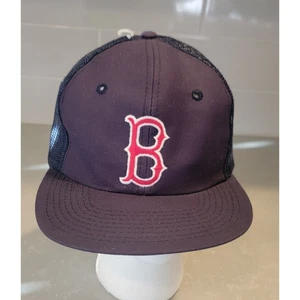 VTG NWT Boston Red Sox Grosscap Mesh Trucker Snapback Hat Cap Men MLB Baseball - Picture 1 of 8