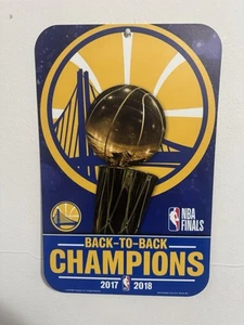 Golden State Warriors 2017, 2018 B2B Plastic 11x17 Locker Room Sign  - Picture 1 of 1