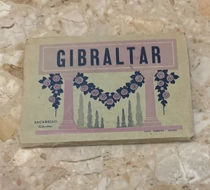 Vintage unused souvenir postcard book Gibralter sepia toned 12 cards 1920's - Picture 1 of 4