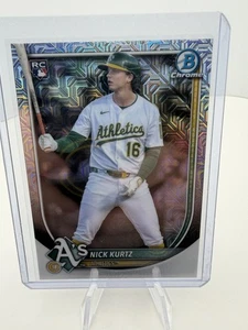 2025 Bowman Chrome Nick Kurtz RC Mojo Refractor ROY - Picture 1 of 2