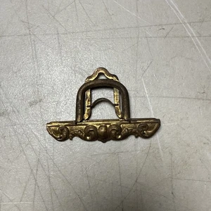 Antique Brass Book Clasp Bookbinding Photo Album Enclosure - Foto 1 di 11