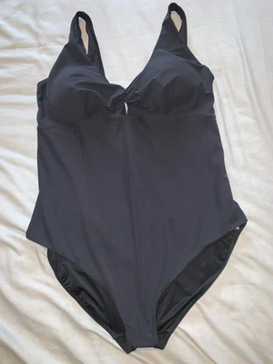F&F Swimsuit Non-Wired Optional Padded Keyhole Detail 22 Black BNWT - Image 1 of 3