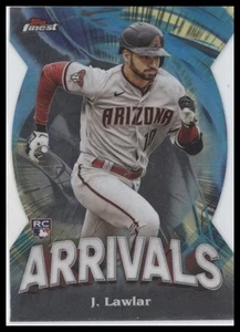 2024 Finest #A-16 Jordan Lawlar Arrivals - Picture 1 of 2