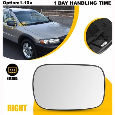 Exterior Mirror Right Glasses RH Heated For Volvo XC70 2003 XC90 2004 2005 2006 - Image 1 of 4