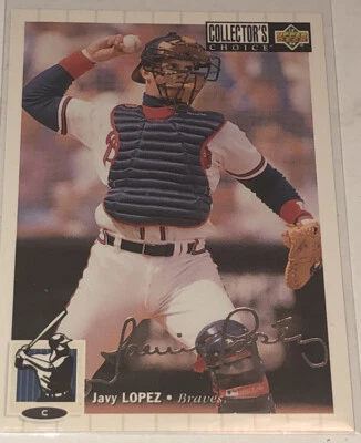 1994 Collector's Choice Silver Signature #178 Javy Lopez Baseball Card T35 - Image 1 of 4