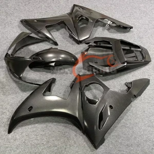 Kit de carenado negro de fibra de carbono para carrocería YAMAHA YZF R6 2003-2005 / R6S 2006-2009 - Imagen 1 de 4