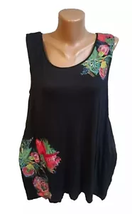 Abito donna Desigual taglia L nero multicolore floreale - Foto 1 di 12