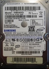 Samsung HM040GI REV.A FW:AA100-12 (M80S FS) 40gb 2.5" Sata Laptop HDD