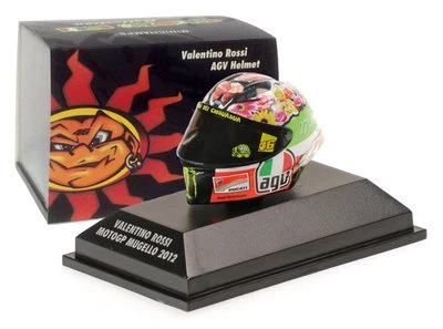 Minichamps Valentino Rossi Helmet - MotoGP Mugello 2012 1/8 Scale - Image 1 of 3