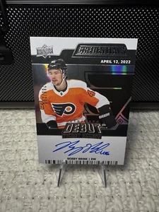 2022-23 Upper Deck Credentials Bobby Brink DTAA-BB /299 Debut Ticket Access Auto - Bild 1 von 2
