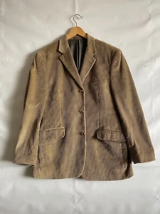 Boulevard Club Men'Corduroy Cotton Casual Brown Blazer Jacket 3 button SIZE 42 R - Bild 1 von 20